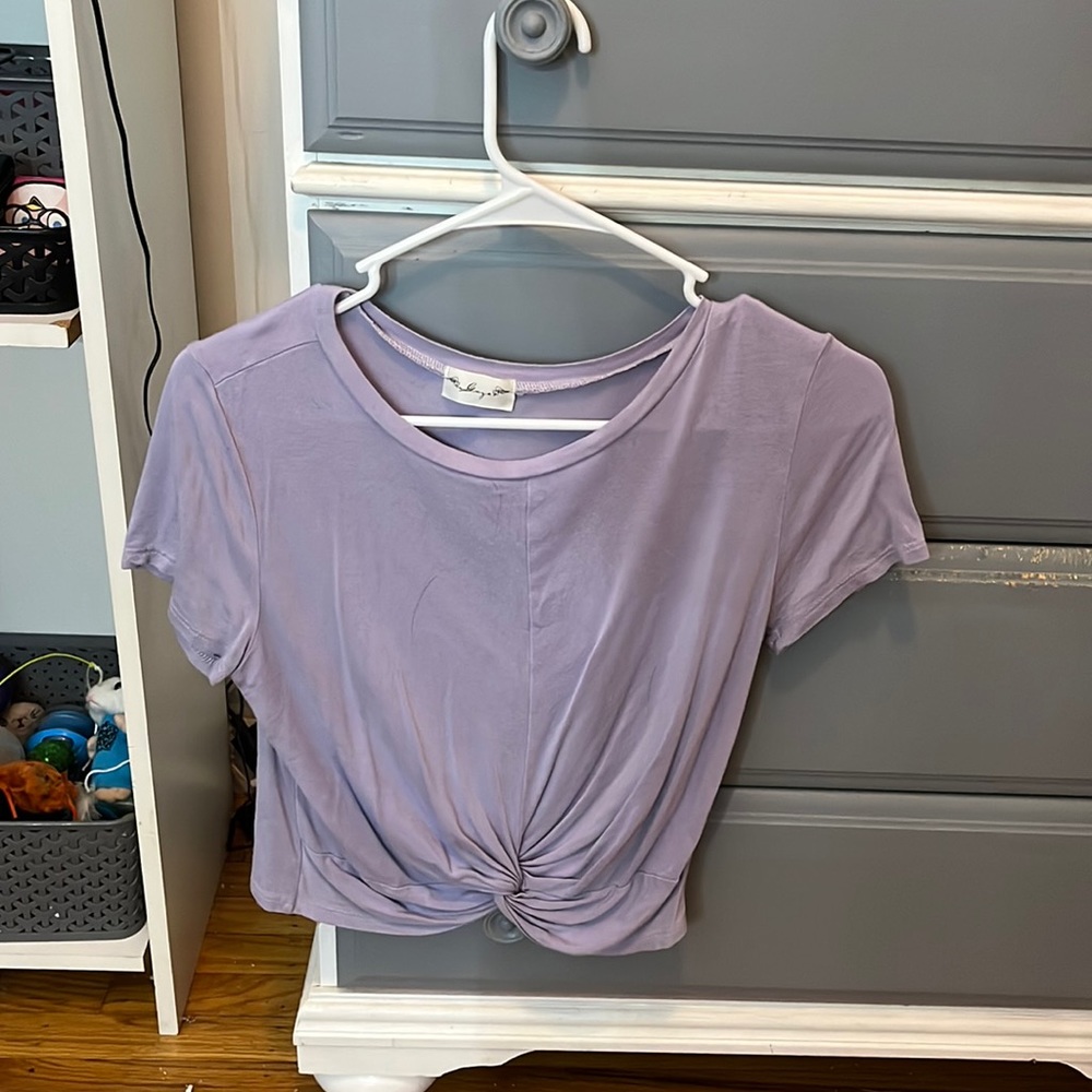 Purple short sleeve, size s